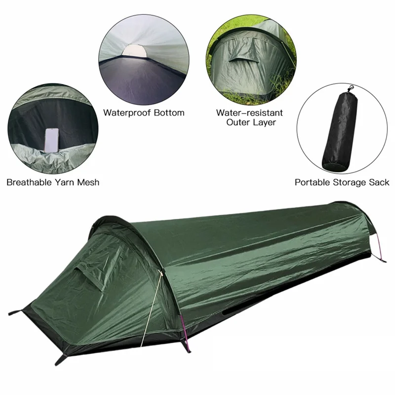 RTENTE-Urltra-Light Outdoor Equipment Wild Camping Sleeping Bag Tent Single Person Hiking Camping Backpacking Tent Waterproof
RTENTE-Urltra-Light Outdoor Equipment Wild Camping Sleeping Bag Tent Single Person Hiking Camping Backpacking Tent Waterproof