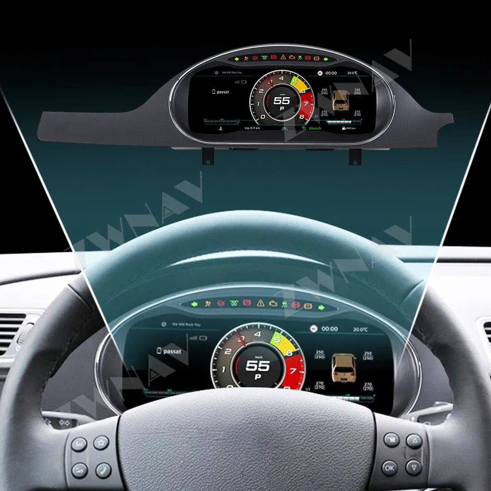 12.3 Inch High Definition LCD Digital Dashboard Instrument Cluster Premium Interior Upgrade For Volkswagen Passat B6 2005-2011
12.3 Inch High Definition LCD Digital Dashboard Instrument Cluster Premium Interior Upgrade For Volkswagen Passat B6 2005-2011
