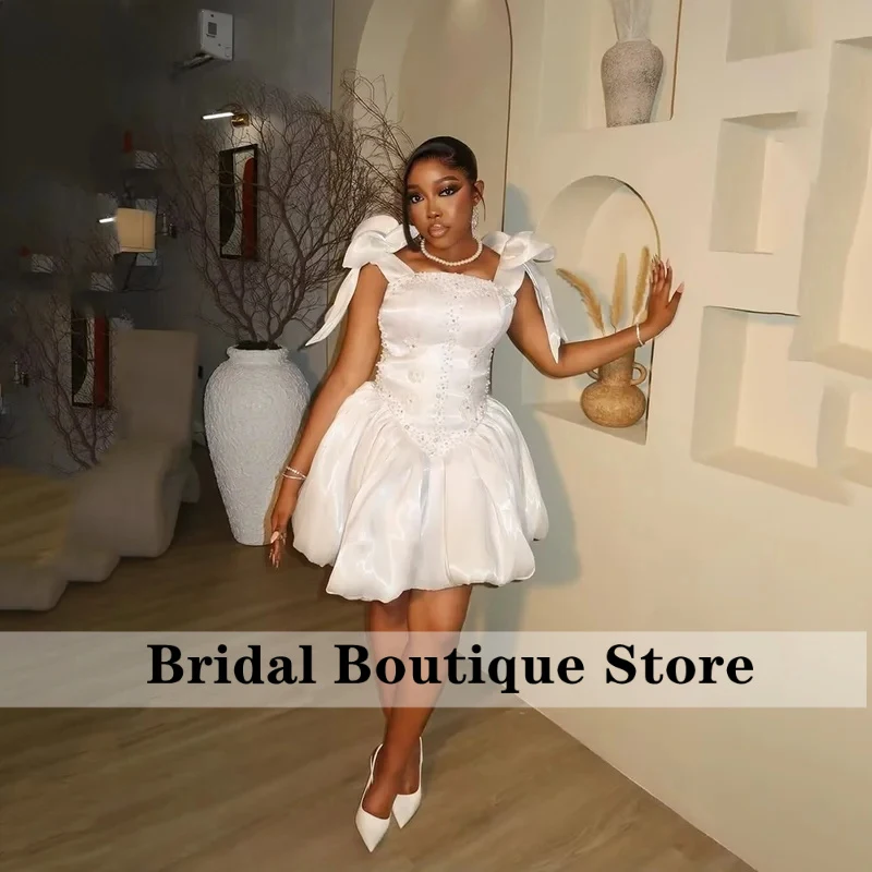 White Stain Evening Dress Spaghetti Straps Short Prom Gowns Women Elegant Formal Party Dresses Customized 2026
White Stain Evening Dress Spaghetti Straps Short Prom Gowns Women Elegant Formal Party Dresses Customized 2026