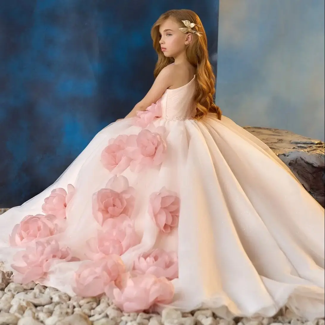 One Shoulder Flower Girl Dresses Pink Floral Girl's Birthday Party Gowns Customized Soft Tulle Baby First Communion Dresses
One Shoulder Flower Girl Dresses Pink Floral Girl's Birthday Party Gowns Customized Soft Tulle Baby First Communion Dresses