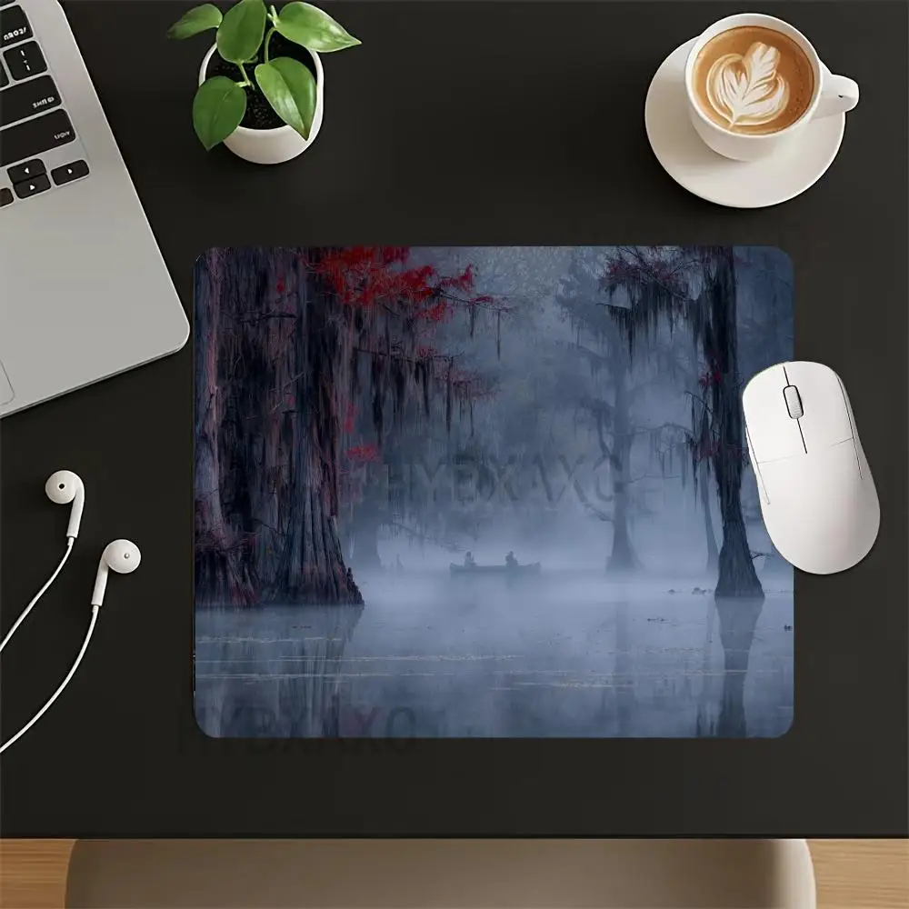 HYBXAXC Small Mouse Pad Misty Forest Landscape Non Slip Mat Desktop Computer Keyboard Wireless Mouse Boy Girl Gift for CS DOTA
HYBXAXC Small Mouse Pad Misty Forest Landscape Non Slip Mat Desktop Computer Keyboard Wireless Mouse Boy Girl Gift for CS DOTA