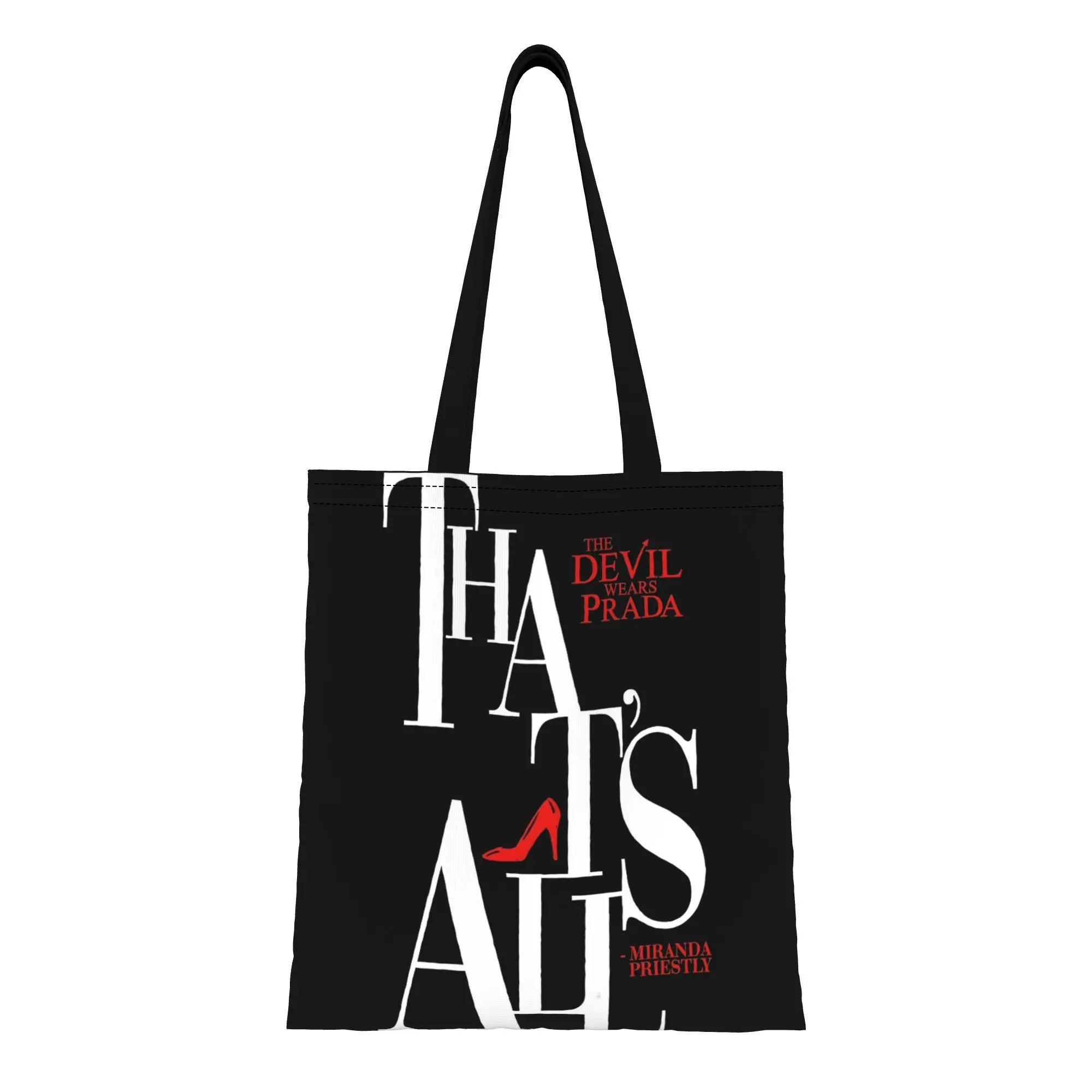 1PC Movie Quote Fashion Movie Devil Heels Canvas Tote Bag Perfect for Shopping & Personal Use Great Gift
1PC Movie Quote Fashion Movie Devil Heels Canvas Tote Bag Perfect for Shopping & Personal Use Great Gift