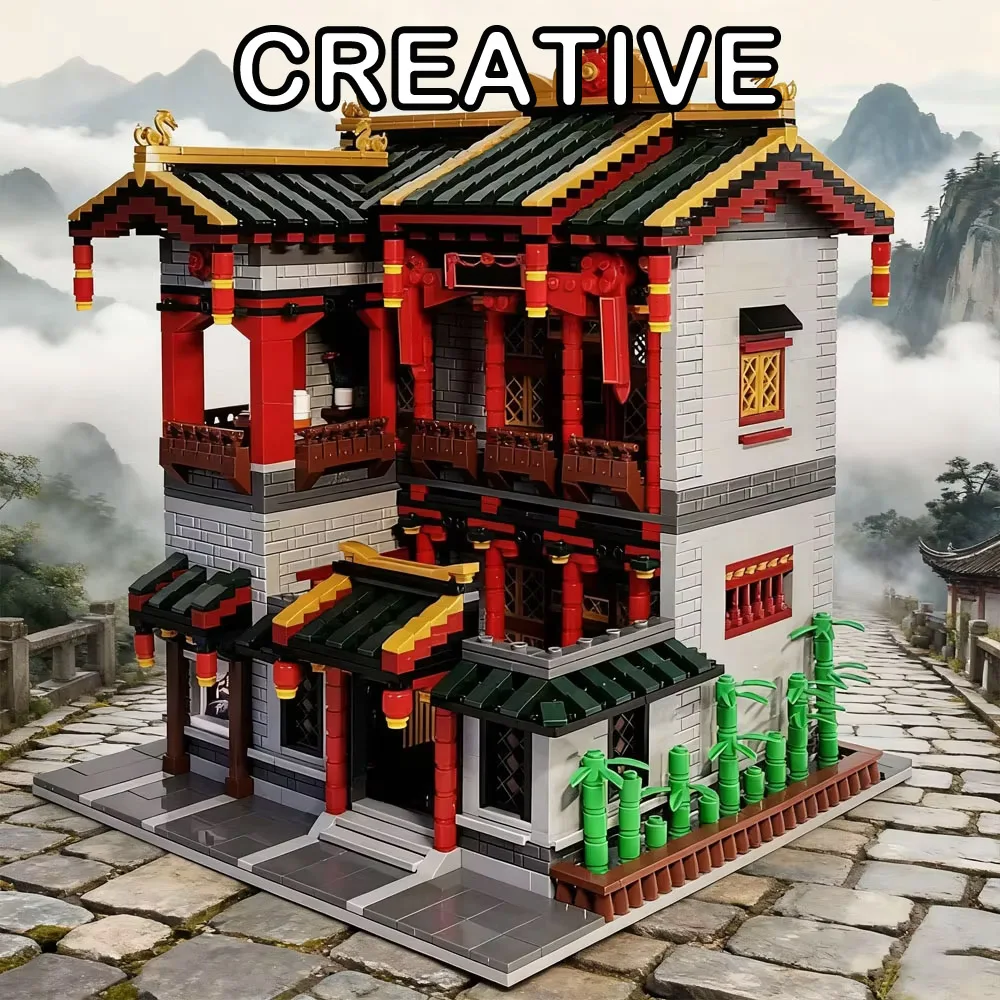 Креативный MOC, 3320 шт., набор строительных блоков для модели дома, очаровательные вид на улицу, архитектурные шедевры, украшения, подарки
Креативный MOC, 3320 шт., набор строительных блоков для модели дома, очаровательные вид на улицу, архитектурные шедевры, украшения, подарки