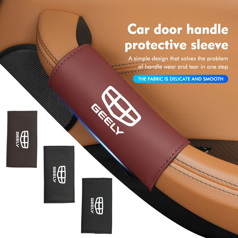 Leather Car Door Interior Handle Wear Resistant Decor Protector For Geely Manjaro Coolray gx3 Geometry C Emgrand Atlas Tugella
Leather Car Door Interior Handle Wear Resistant Decor Protector For Geely Manjaro Coolray gx3 Geometry C Emgrand Atlas Tugella