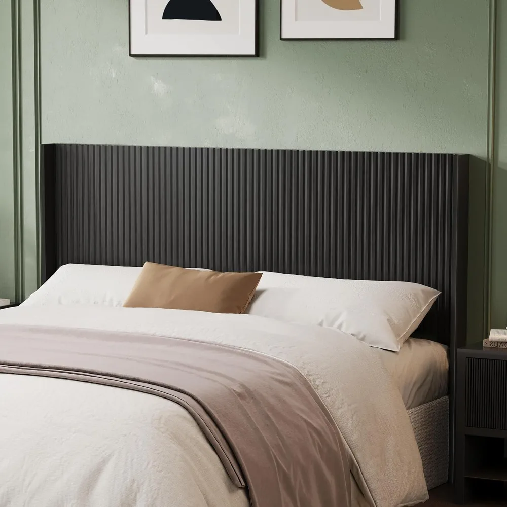 Headboard Queen Size, 64.6" Wide Wooden Queen Headboard Only, Modern Farmhouse Headboards Queen Size, Wall Mounted , Black
Headboard Queen Size, 64.6" Wide Wooden Queen Headboard Only, Modern Farmhouse Headboards Queen Size, Wall Mounted , Black