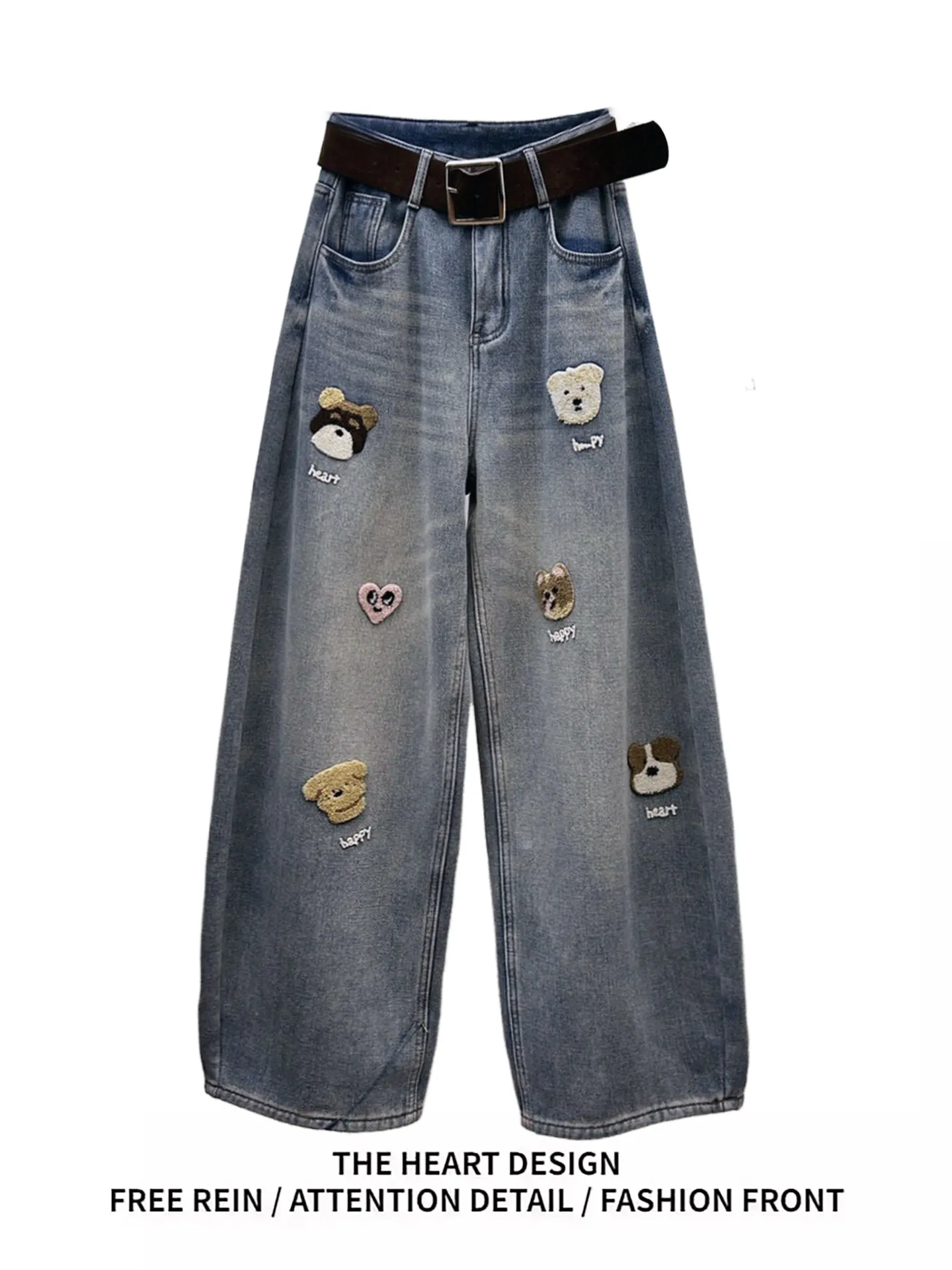 American Street Cartoon Embroidered Jeans Loose Straight Leg Wide Leg Pants for Men And Women Spring Autumn New Style Slimmin...
American Street Cartoon Embroidered Jeans Loose Straight Leg Wide Leg Pants for Men And Women Spring Autumn New Style Slimmin...