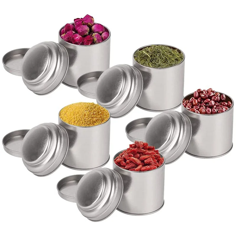 AB42-18Pcs Tea Tins Canister With Airtight Double Lids,Mini Tin Can Box And Small Round Kitchen Canisters For Tea (Silver)
AB42-18Pcs Tea Tins Canister With Airtight Double Lids,Mini Tin Can Box And Small Round Kitchen Canisters For Tea (Silver)
