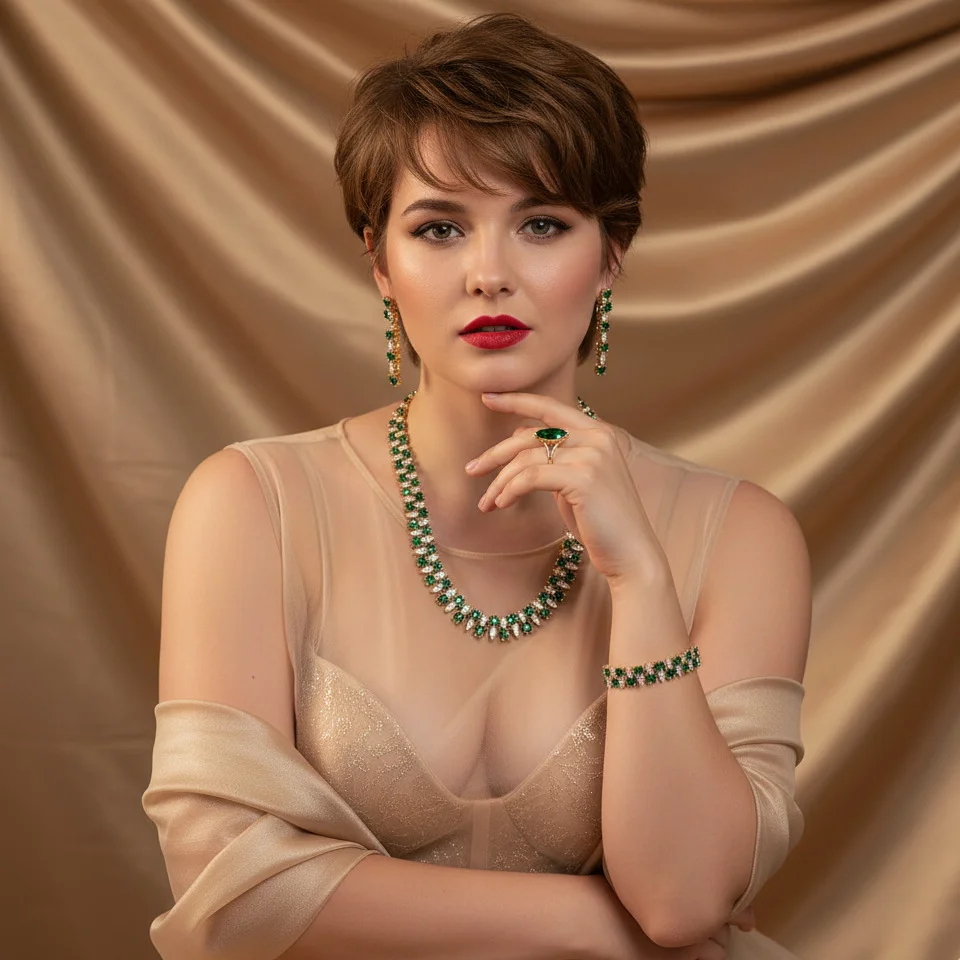 2026 Hot Bold Zircon Jewelry Set, Stylish Versatile High-end 4-piece Set including Earrings, Necklace, Ring and Bracelet
2026 Hot Bold Zircon Jewelry Set, Stylish Versatile High-end 4-piece Set including Earrings, Necklace, Ring and Bracelet