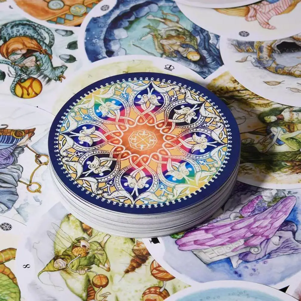 10*10cm Circle of Life Tarot Deck 78 Tarot Cards In Round Shape with Guidebook for Beginners In Rigid Box
10*10cm Circle of Life Tarot Deck 78 Tarot Cards In Round Shape with Guidebook for Beginners In Rigid Box