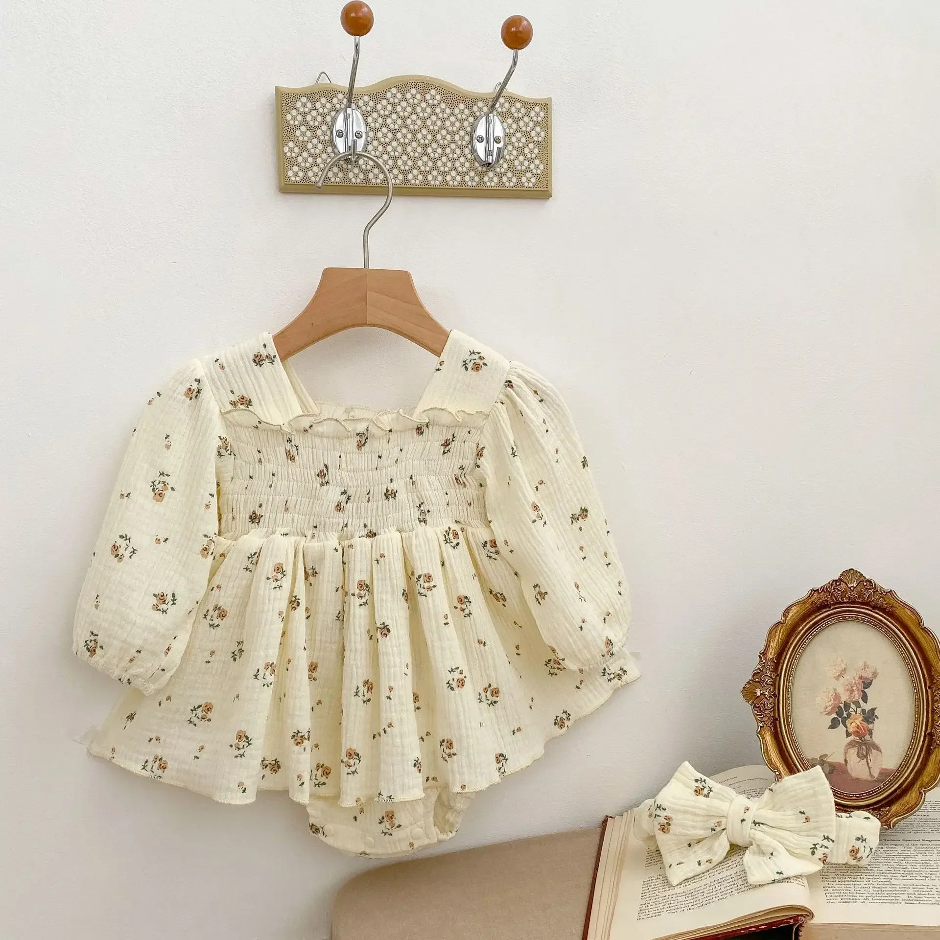 0 - 2 Y Baby Dress Adorable Kids Girls' Cotton Double Layer Gauze Floral Romper Dress with Matching Headband - Perfect
0 - 2 Y Baby Dress Adorable Kids Girls' Cotton Double Layer Gauze Floral Romper Dress with Matching Headband - Perfect
