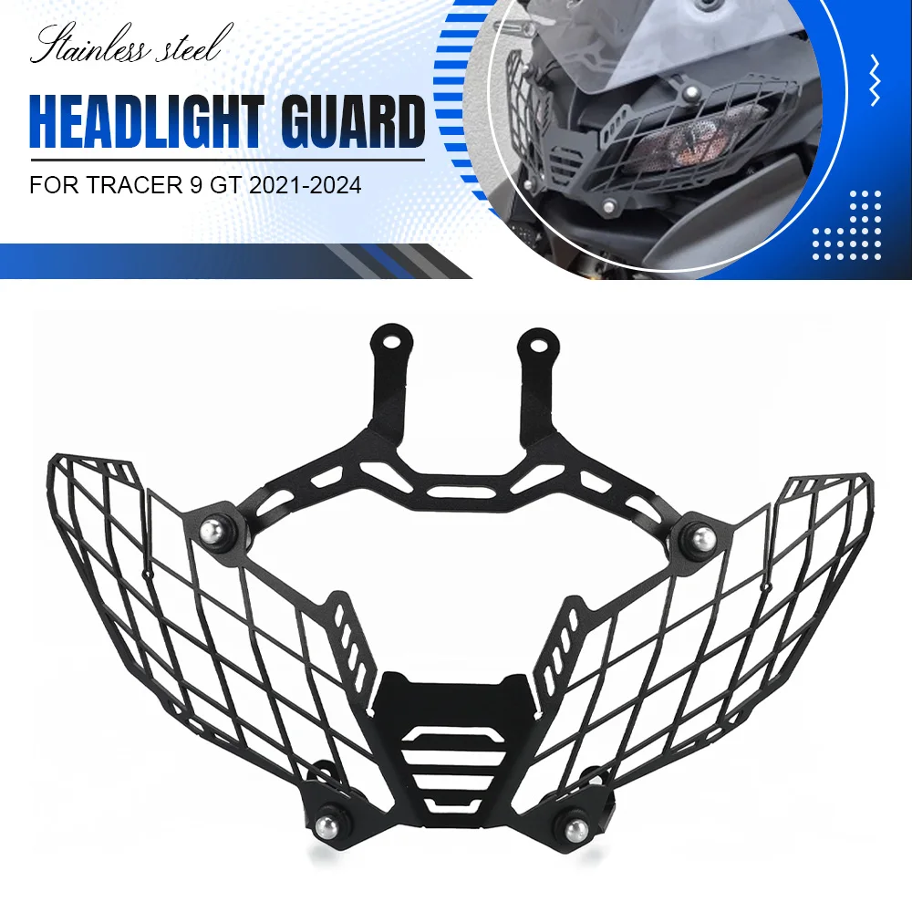 Motorcycle Accessories Stainless steel Headlight Guard Mesh Grille Protector For Yamaha Tracer 9 GT 2021-2022-2023-2024 9GT
Motorcycle Accessories Stainless steel Headlight Guard Mesh Grille Protector For Yamaha Tracer 9 GT 2021-2022-2023-2024 9GT