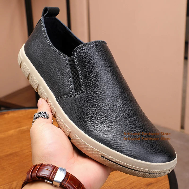 Black/brown Leather Single Shoes for Men Slip On Leather Casual Shoes Men's Loafers Board Shoes Stylish Outdoor Men's Shoes
Black/brown Leather Single Shoes for Men Slip On Leather Casual Shoes Men's Loafers Board Shoes Stylish Outdoor Men's Shoes