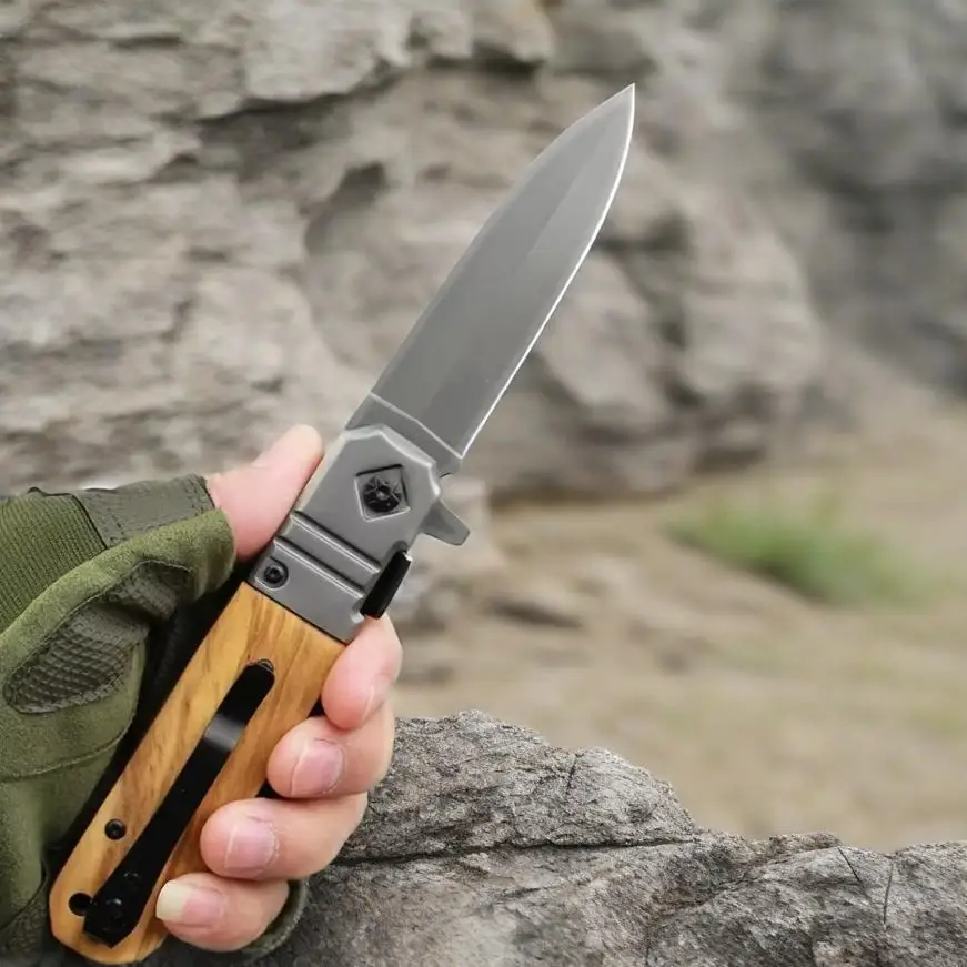 Cuchillo recto para barbacoa al aire libre con mango de madera, cuchillo plegable afilado y de alta dureza, cuchillo de autodefe
Cuchillo recto para barbacoa al aire libre con mango de madera, cuchillo plegable afilado y de alta dureza, cuchillo de autodefe