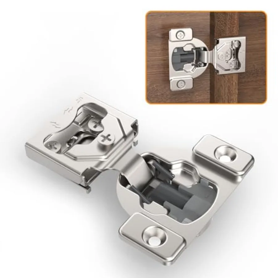 D Concealed Hinges for Face Frame Door, Soft Close On/Off Switch, Self Closing, 105° Open Angle Concealed Stainless Steel Hinge
D Concealed Hinges for Face Frame Door, Soft Close On/Off Switch, Self Closing, 105° Open Angle Concealed Stainless Steel Hinge