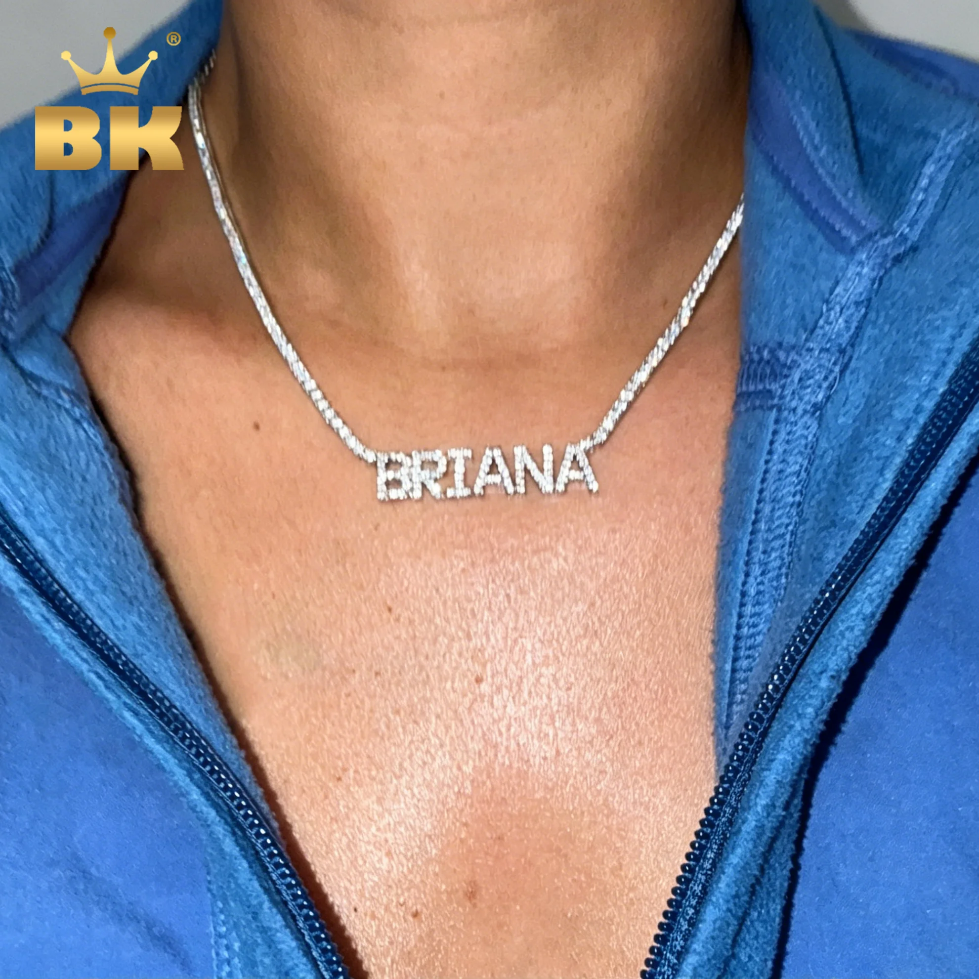 THE BLING KING Custom Mini Letters With 2mm Tennis Chain Name Pendant Iced Out CZ Nameplate HipHop Jewelry Gift For Kids Women
THE BLING KING Custom Mini Letters With 2mm Tennis Chain Name Pendant Iced Out CZ Nameplate HipHop Jewelry Gift For Kids Women