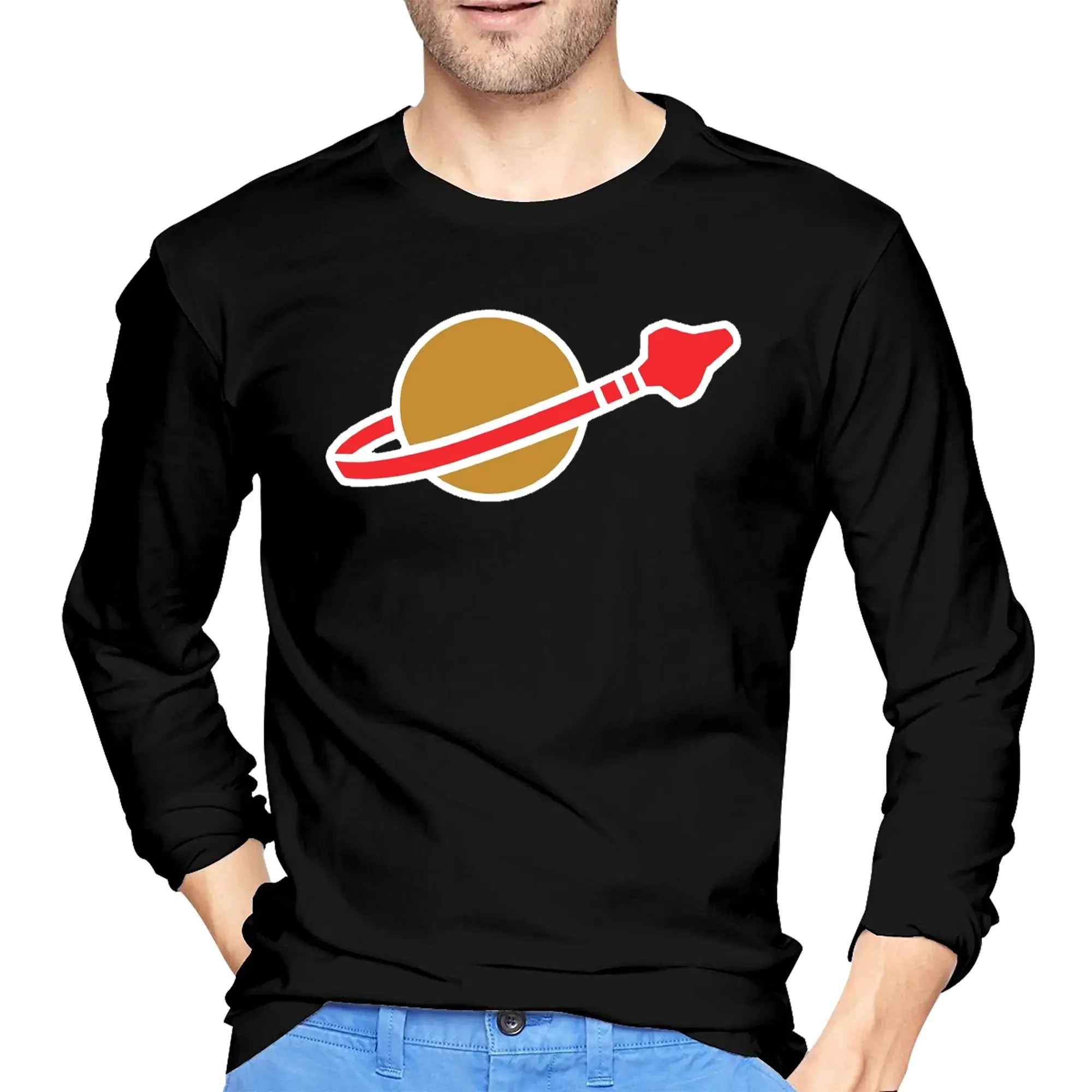 Classic Space Logo Men's Long Sleeved T-shirt Casual Round Neck T shirts Spring and Autumn Men tops
Classic Space Logo Men's Long Sleeved T-shirt Casual Round Neck T shirts Spring and Autumn Men tops