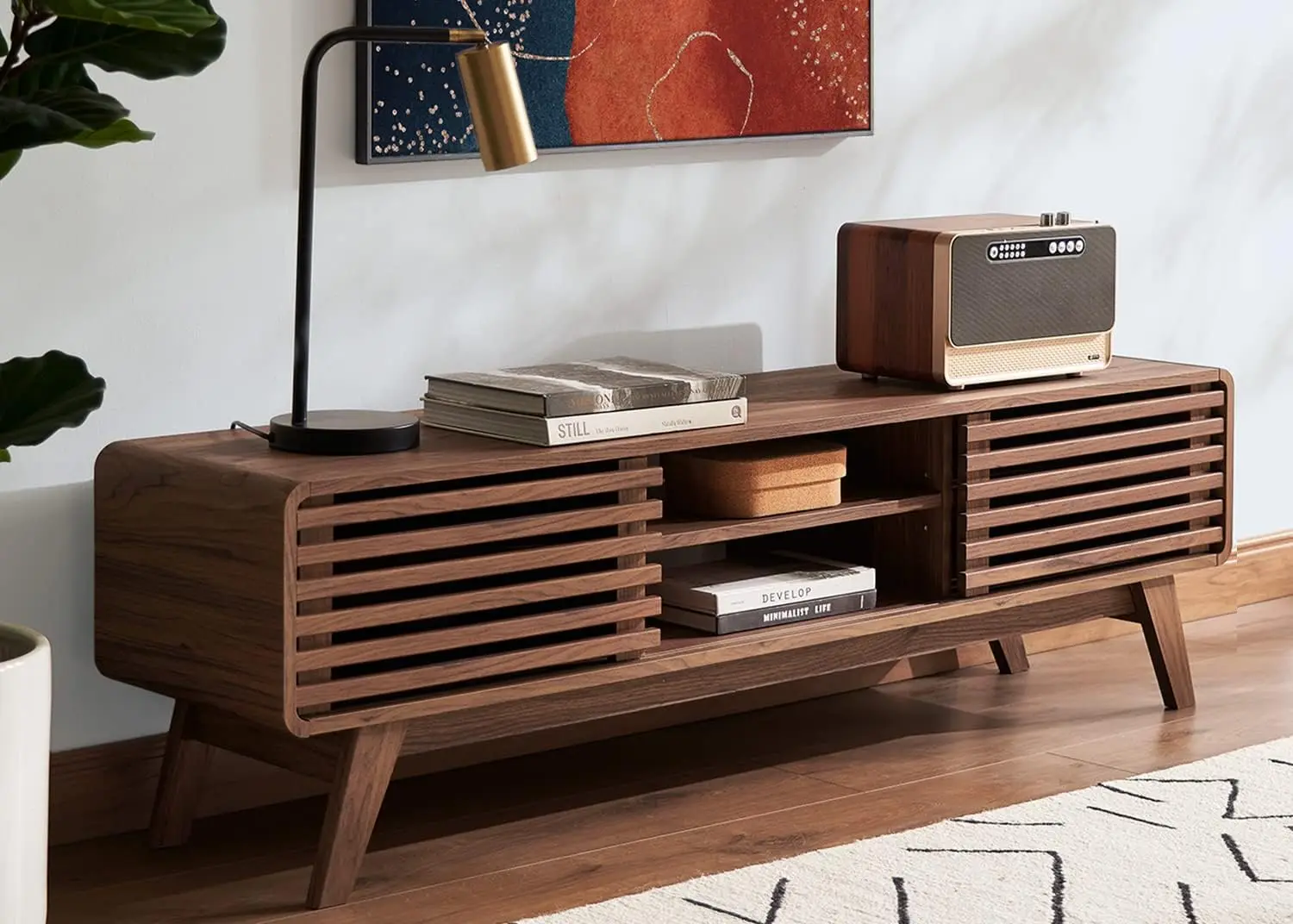 TV Stand, Mid-Century Modern Television Stand for 55/60/65 inch TV, Farmhouse Entertainment Center with Storage, Media Console
TV Stand, Mid-Century Modern Television Stand for 55/60/65 inch TV, Farmhouse Entertainment Center with Storage, Media Console