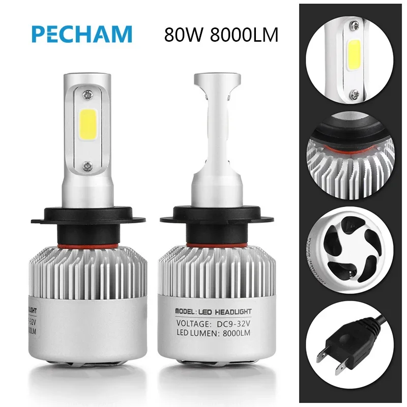 2 шт. универсальные ультра-яркие светодиодные автомобильные фары H8, 120 Вт, высокая мощность, 24000 лм, 6000 К, белые чипы Cob с вентилятором охлаждения, длительный срок службы
2 шт. универсальные ультра-яркие светодиодные автомобильные фары H8, 120 Вт, высокая мощность, 24000 лм, 6000 К, белые чипы Cob с вентилятором охлаждения, длительный срок службы