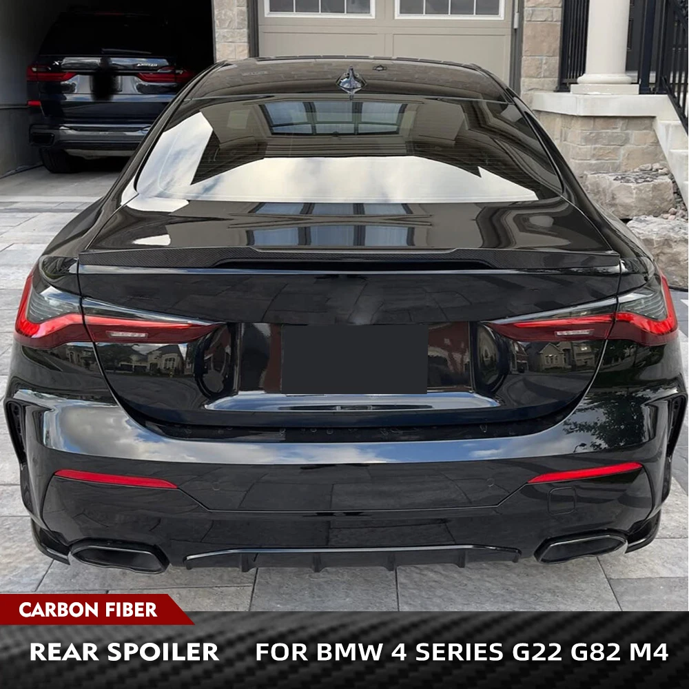 For BMW 4 Series G22 430i G82 M4 Carbon Fiber Car Rear Trunk Raing Spoiler Wing Lip Car Rear Trunk Boot Lip Wing Spoiler
For BMW 4 Series G22 430i G82 M4 Carbon Fiber Car Rear Trunk Raing Spoiler Wing Lip Car Rear Trunk Boot Lip Wing Spoiler