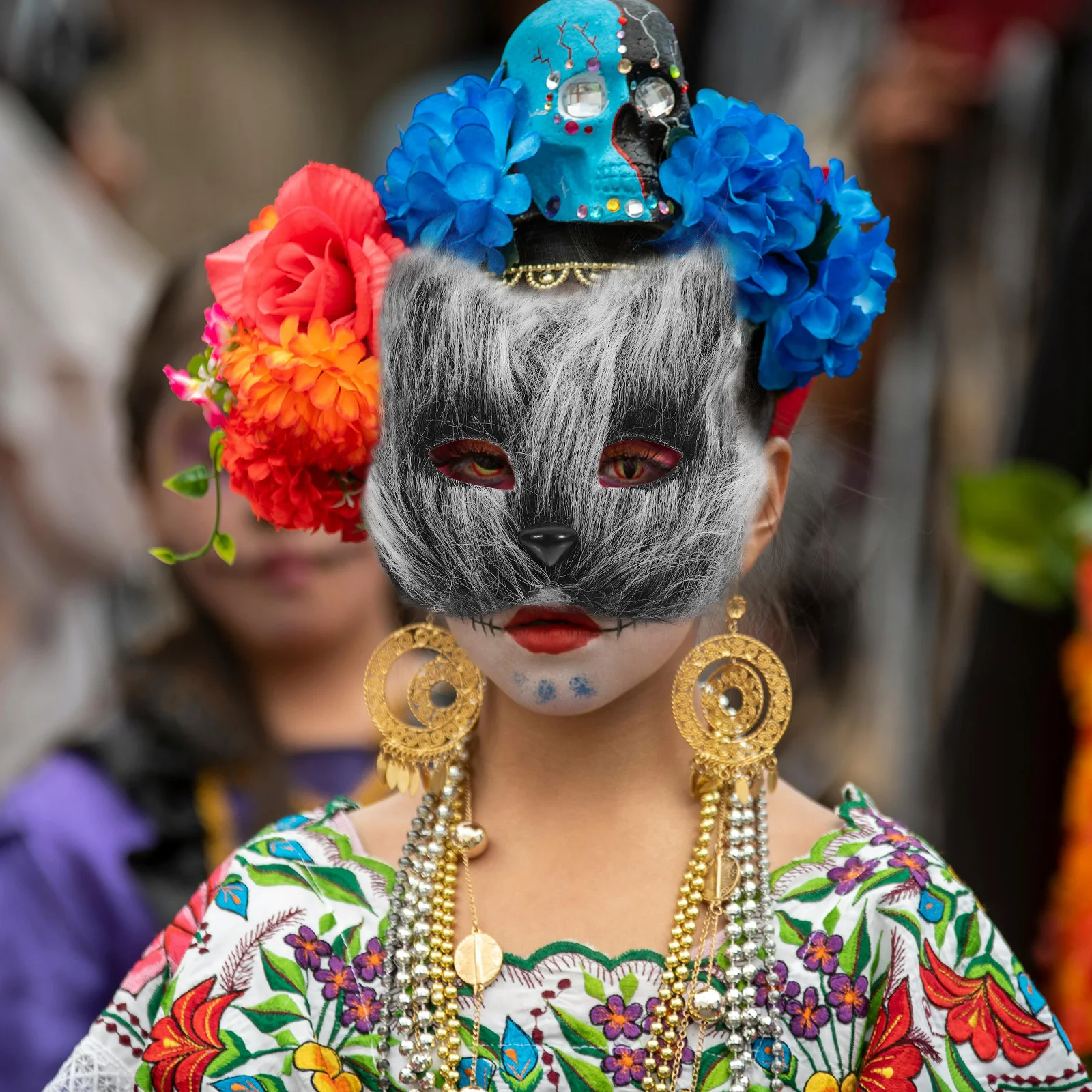 Fox Mask Half Face Furry Halloween Party Masquerade Gem Sticker Eye Mesh Cosplay Costume Decorations for Women
Fox Mask Half Face Furry Halloween Party Masquerade Gem Sticker Eye Mesh Cosplay Costume Decorations for Women