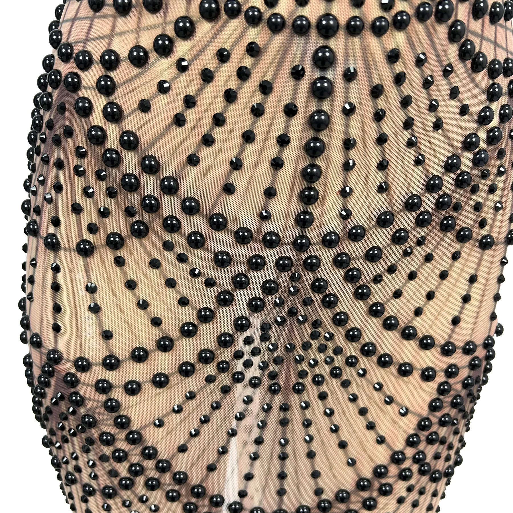 Shanxingzhenzhu Luxury Nude Mesh Black Beaded Bodycon Evening Gown With Matching Gloves For Women Cocktail Party
Shanxingzhenzhu Luxury Nude Mesh Black Beaded Bodycon Evening Gown With Matching Gloves For Women Cocktail Party