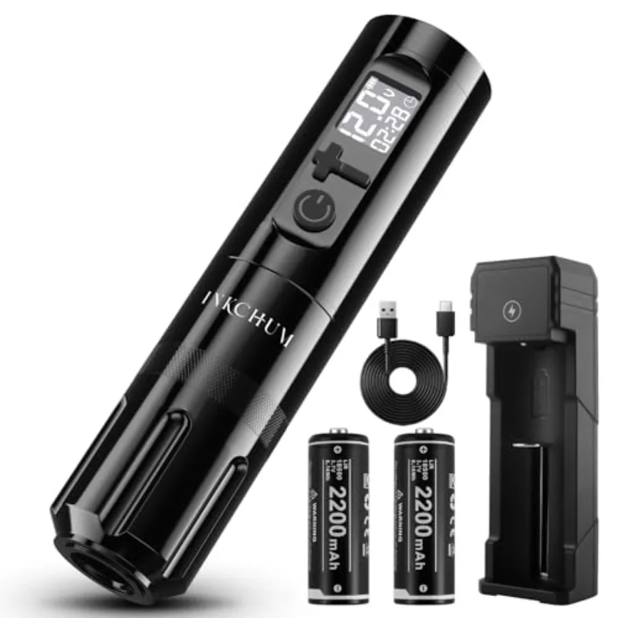 Wireless Rechargeable Rotary Tattoo Pen Kit K6022-B for Professional Tattooing Skin Color Black with High Precision and Long Ba
Wireless Rechargeable Rotary Tattoo Pen Kit K6022-B for Professional Tattooing Skin Color Black with High Precision and Long Ba