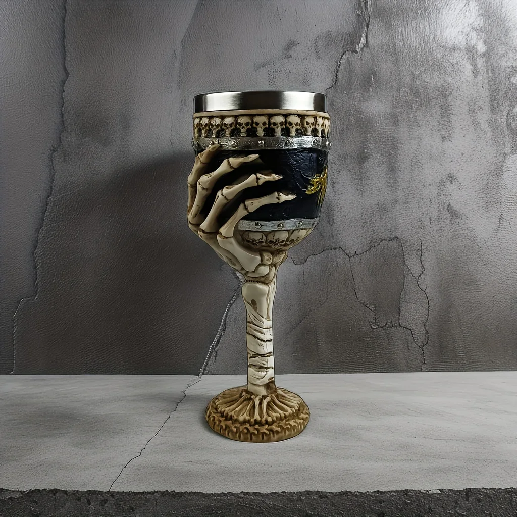 Gothic Skeleton Hand Goblet Halloween Skull Wine Glass Liner Dark Art Home Decor Gift for Gothic Enthusiast Party Drinkware
Gothic Skeleton Hand Goblet Halloween Skull Wine Glass Liner Dark Art Home Decor Gift for Gothic Enthusiast Party Drinkware