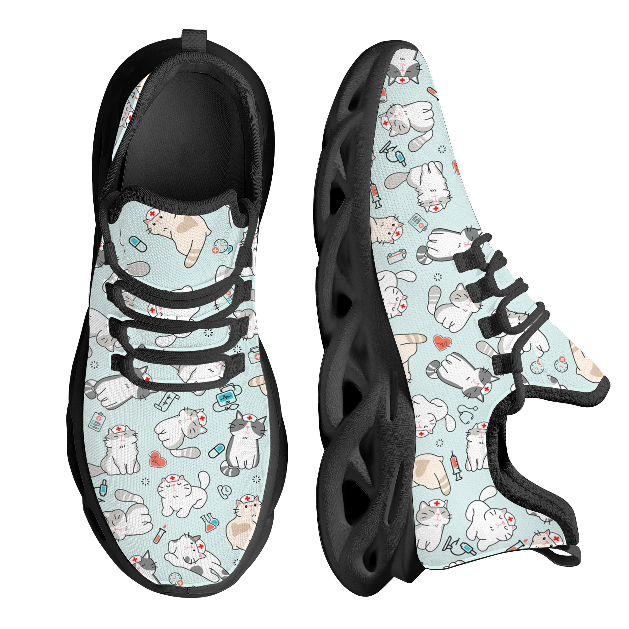 INSTANTARTS Cute Cartoon Nurse Cat Design Sneakers Running Sneakers Light Mesh Women's Footwear Outdoor Blade Shoes Zapatos
INSTANTARTS Cute Cartoon Nurse Cat Design Sneakers Running Sneakers Light Mesh Women's Footwear Outdoor Blade Shoes Zapatos