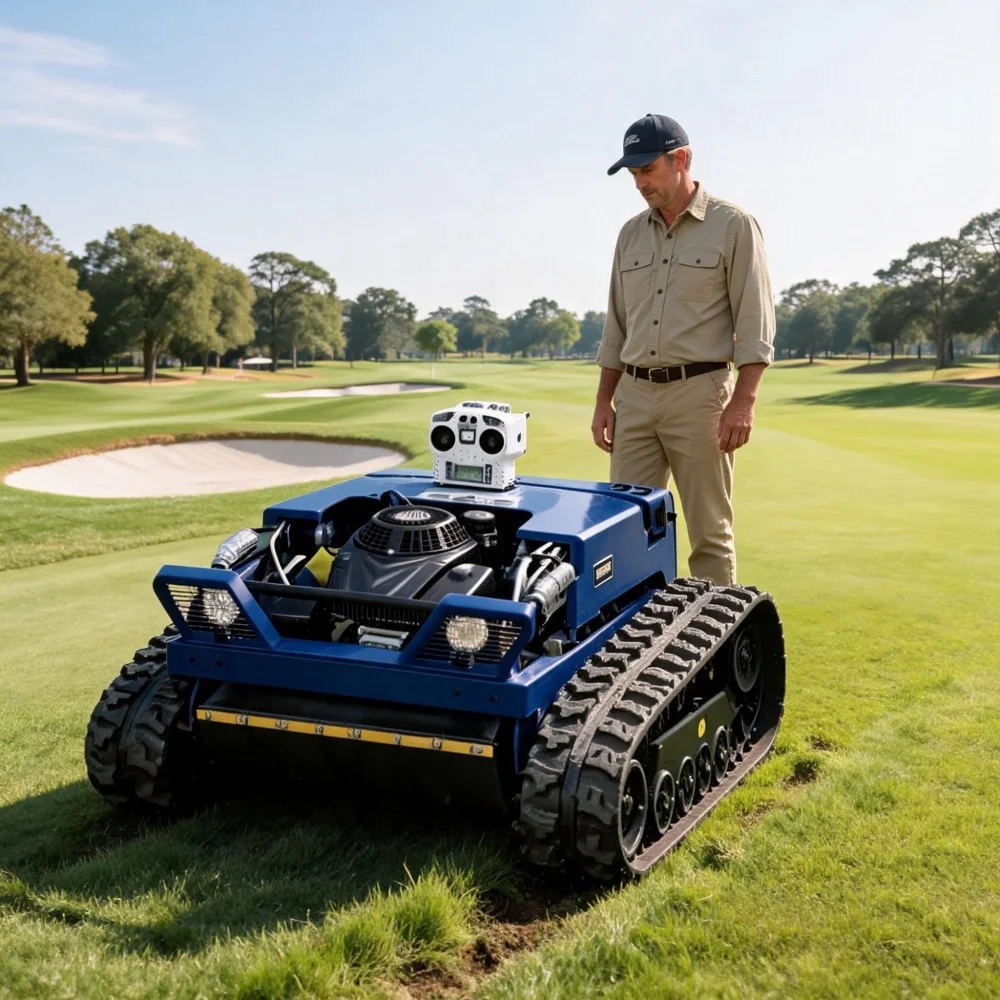 All-Terrain Multi-use Trimmer 800mm Cutting Width Small Tracked Lawn Mower Remote Control CE Certified Simple Design Farm
All-Terrain Multi-use Trimmer 800mm Cutting Width Small Tracked Lawn Mower Remote Control CE Certified Simple Design Farm