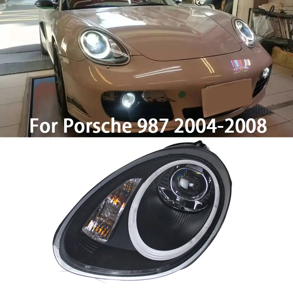 Car Lights For Porsche Boxster 987 LED Headlight 2005-2008 Headlights 987 DRL Turn Signal High Beam Angel Eye Projector Lens
Car Lights For Porsche Boxster 987 LED Headlight 2005-2008 Headlights 987 DRL Turn Signal High Beam Angel Eye Projector Lens