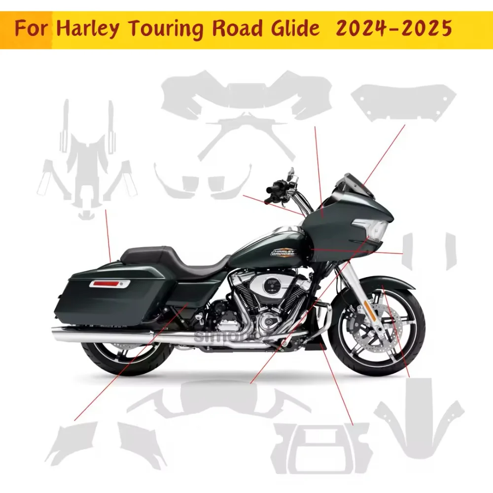 For Harley Touring Road Glide 2024-2025 PPF TPU Protective Film Self-Healing Full Body Paint Protection Scratch Resistant Kit
For Harley Touring Road Glide 2024-2025 PPF TPU Protective Film Self-Healing Full Body Paint Protection Scratch Resistant Kit