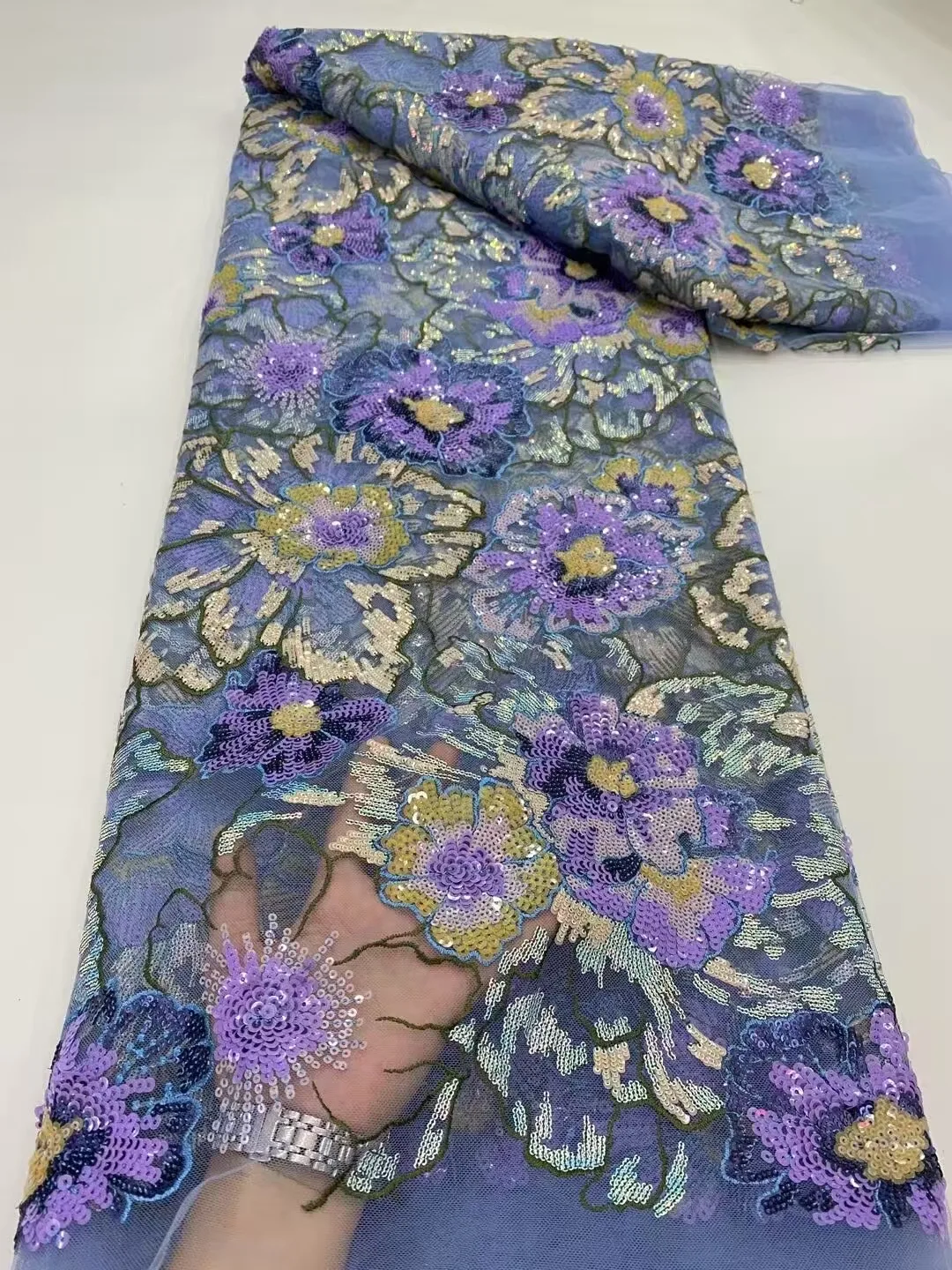 Luxury African Tulle Lace Fabric White Mesh Fabric with Sequin&Beaded, Suitable for Women's Banquet Party Dress Sewing
Luxury African Tulle Lace Fabric White Mesh Fabric with Sequin&Beaded, Suitable for Women's Banquet Party Dress Sewing