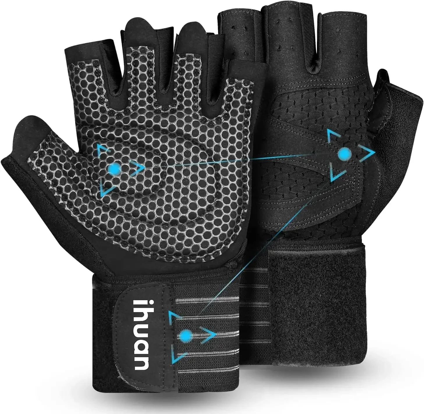 Ventilated Weight Lifting Gloves with Wrist Support for Men Women, Full Palm Protection for Gym Training Pull Ups
Ventilated Weight Lifting Gloves with Wrist Support for Men Women, Full Palm Protection for Gym Training Pull Ups