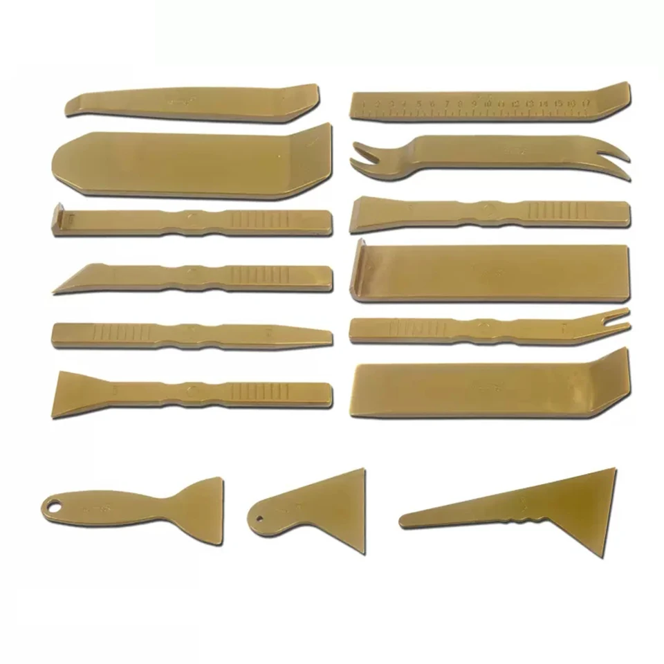 Car Door Trim Panel Removal Tool Handy Remover & Radio Repair Tool In Gold for Instrument Cluster, Car Stereo P1-P15
Car Door Trim Panel Removal Tool Handy Remover & Radio Repair Tool In Gold for Instrument Cluster, Car Stereo P1-P15
