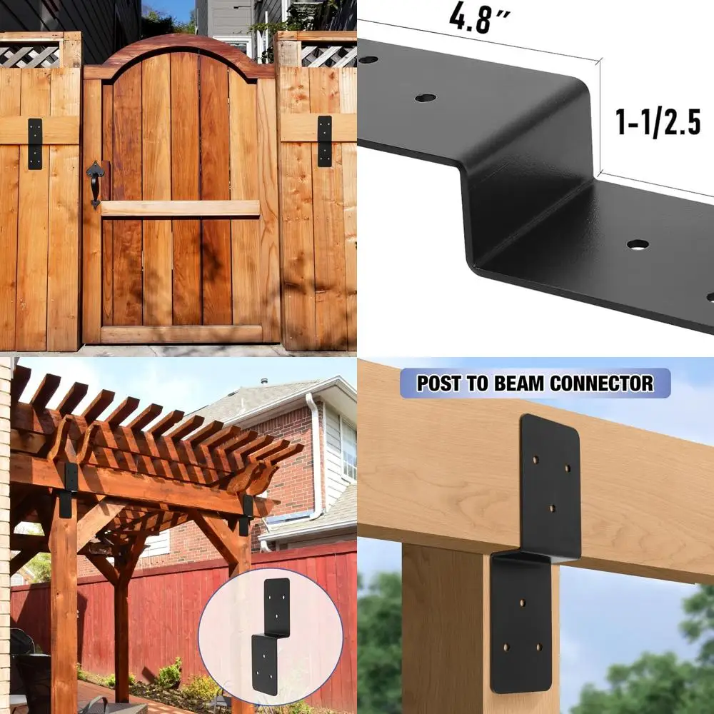 Сверхмощные угловые кронштейны из углеродистой стали 3x5 для опоры опорной стойки к балку в деревянных полоках и перголах
Сверхмощные угловые кронштейны из углеродистой стали 3x5 для опоры опорной стойки к балку в деревянных полоках и перголах