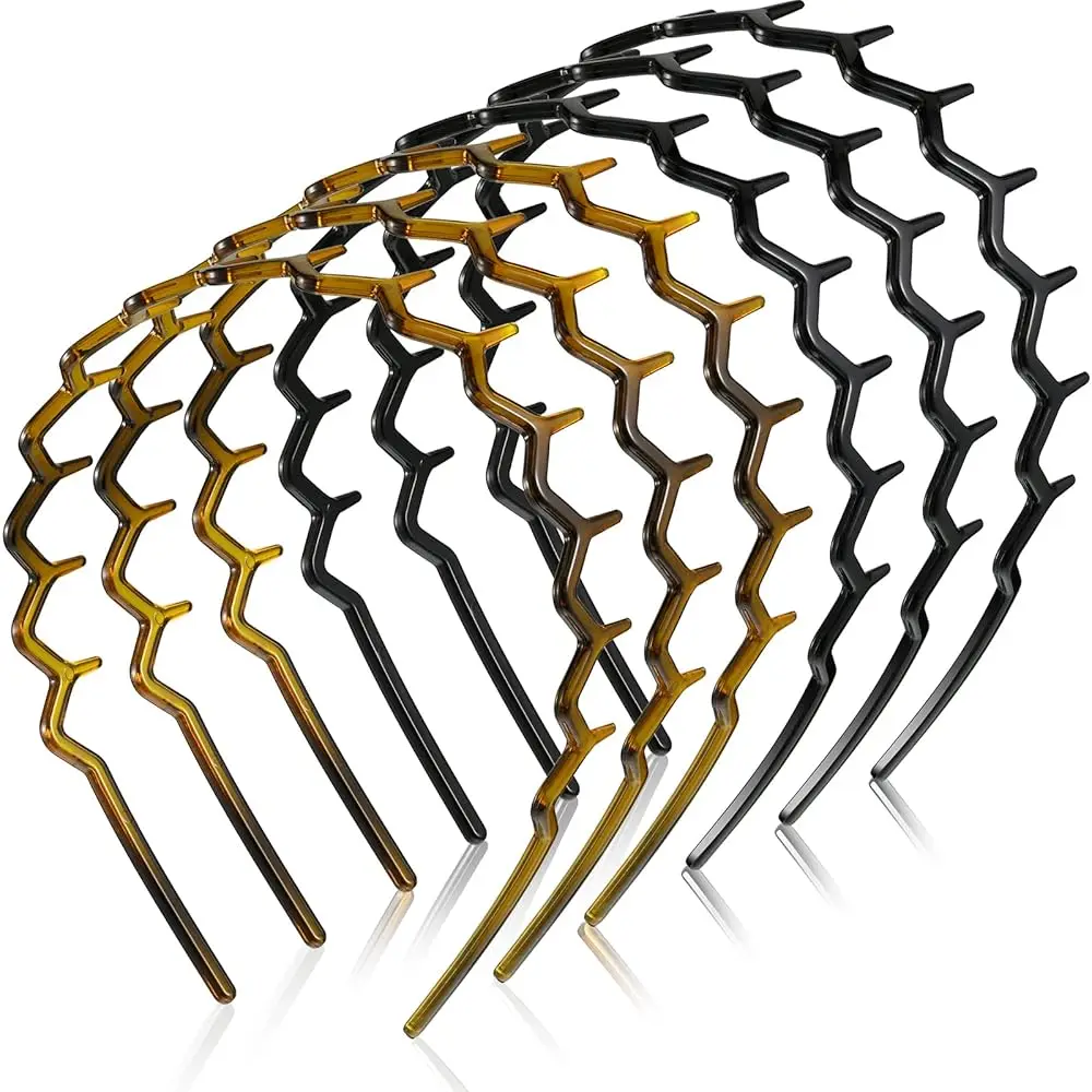 Free Shipping - 6 Pieces Zigzag Headband for Thick Curly Hair Plastic Shark Tooth Comb Zig Zag Headband Plastic Wavy Teeth Hair
Free Shipping - 6 Pieces Zigzag Headband for Thick Curly Hair Plastic Shark Tooth Comb Zig Zag Headband Plastic Wavy Teeth Hair