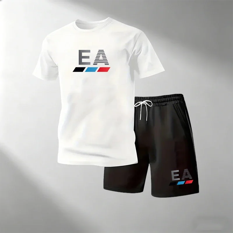 Hot Sale Summer Men's Comfortable Sportswear Two Piece Set Round Neck T-Shirt + Shorts Breathable Quick Dry Casual T-Shirts Sets
Hot Sale Summer Men's Comfortable Sportswear Two Piece Set Round Neck T-Shirt + Shorts Breathable Quick Dry Casual T-Shirts Sets