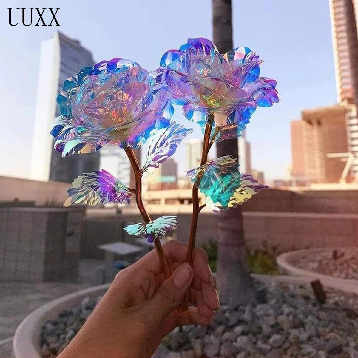 UUXX 30PCS Colorful Rose 9.4in Artificial Forever Rose Flower Romantic Gifts Eternal Roses Gifts for Girlfriend Wife Women Girls
UUXX 30PCS Colorful Rose 9.4in Artificial Forever Rose Flower Romantic Gifts Eternal Roses Gifts for Girlfriend Wife Women Girls