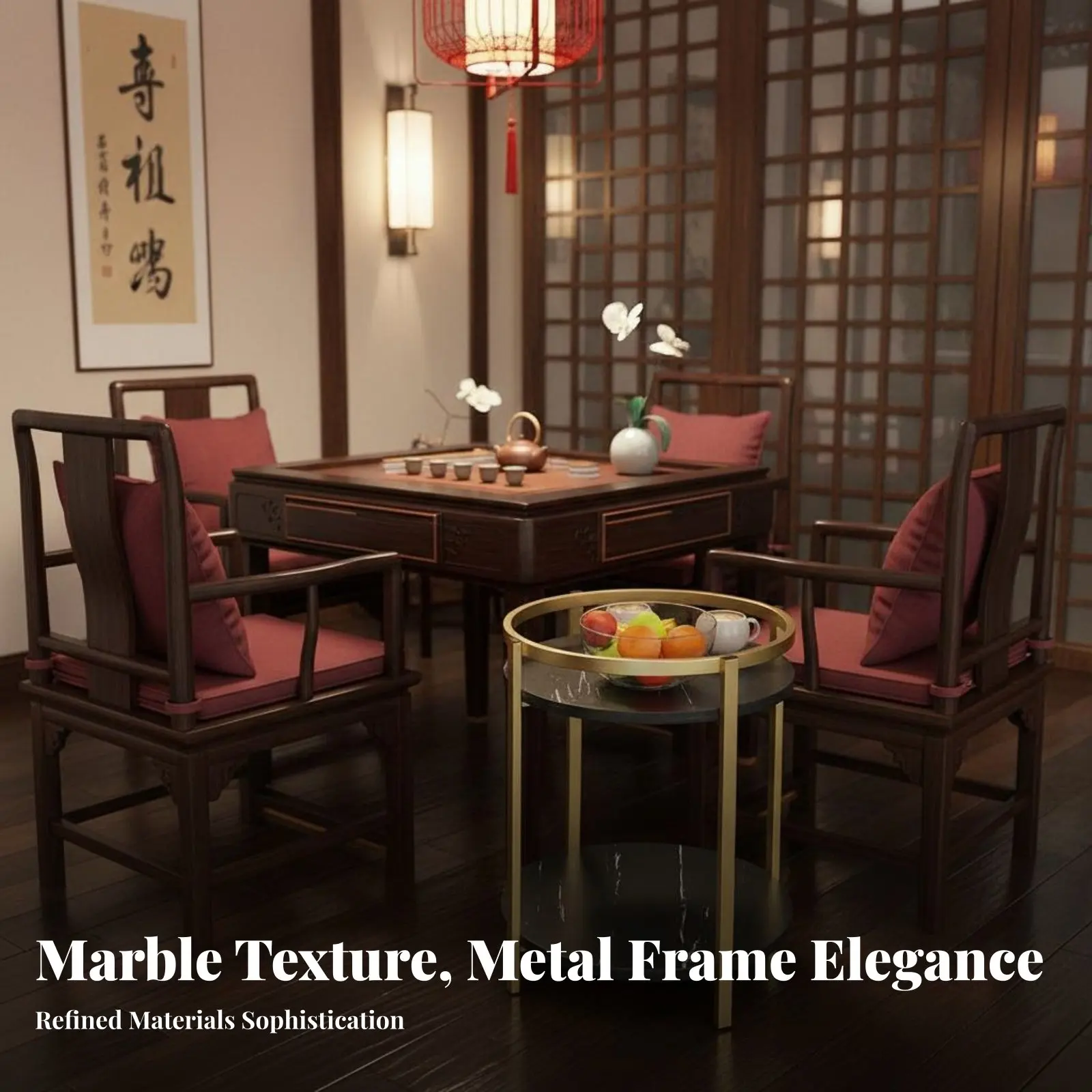 Mahjong Table stand Built-in Ashtray Serving Stand Movable Design Integrated mug Holders for Smokers, Teahouse
Mahjong Table stand Built-in Ashtray Serving Stand Movable Design Integrated mug Holders for Smokers, Teahouse