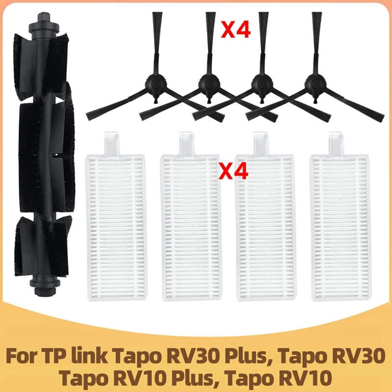 For TP-Link Tapo RV30 Plus, Tapo RV30, Tapo RV10 Plus, Tapo RV10 Robot Vacuum Cleaner Parts Main Side Brush Hepa Filter
For TP-Link Tapo RV30 Plus, Tapo RV30, Tapo RV10 Plus, Tapo RV10 Robot Vacuum Cleaner Parts Main Side Brush Hepa Filter