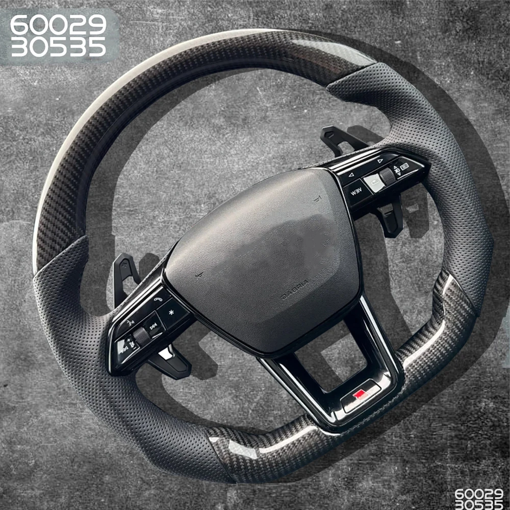 Carbon Fiber Steering Wheel, Suitable ,With Buttons And Shift Paddles, Black Frame, Car Accessories For Audi A6 C8 A7,
Carbon Fiber Steering Wheel, Suitable ,With Buttons And Shift Paddles, Black Frame, Car Accessories For Audi A6 C8 A7,