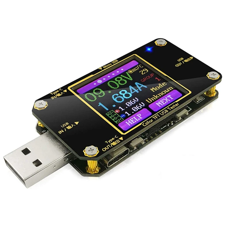 USB Voltage Tester And Current Tester With Bluetooth USB Power Meter Digital Voltage Power Display Color USB Multimeter
USB Voltage Tester And Current Tester With Bluetooth USB Power Meter Digital Voltage Power Display Color USB Multimeter