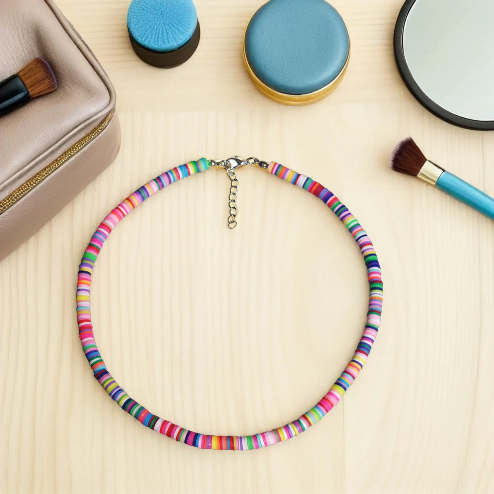 Colorful 6Mm Clay Round Necklace Women Lightweight Alloy Pendant Comfortable Skin Touch Beach Party Travel Festival Boho Summer
Colorful 6Mm Clay Round Necklace Women Lightweight Alloy Pendant Comfortable Skin Touch Beach Party Travel Festival Boho Summer