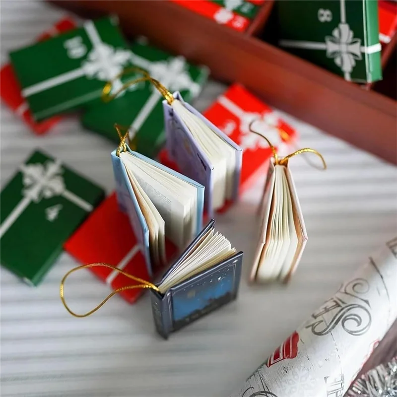 【B07R】Mini Book Ornament Christmas, Book Lovers Gift, Holiday Decorations 2Pcs, Countdown Calendar, Advent Calendar
【B07R】Mini Book Ornament Christmas, Book Lovers Gift, Holiday Decorations 2Pcs, Countdown Calendar, Advent Calendar