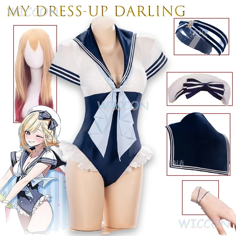 DressUp Daring Marin Navy Style Swimsuit Cosplay Costume Backless Jumpsuit Anime Character Role Play Outfit Women Halloween Cos
DressUp Daring Marin Navy Style Swimsuit Cosplay Costume Backless Jumpsuit Anime Character Role Play Outfit Women Halloween Cos