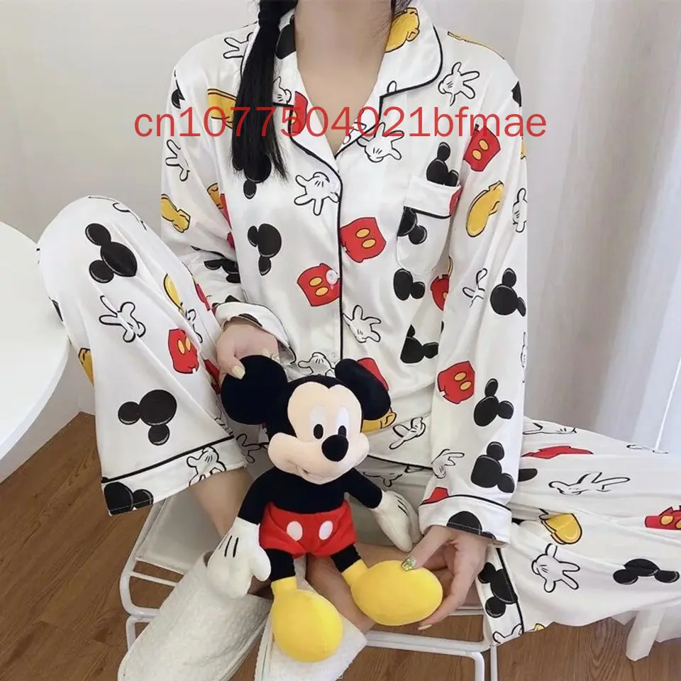 Disney Cute Mickey Mouse Pajamas Set 3D Printed Casual Shirts for Women Long Sleeved Pajamas
Disney Cute Mickey Mouse Pajamas Set 3D Printed Casual Shirts for Women Long Sleeved Pajamas