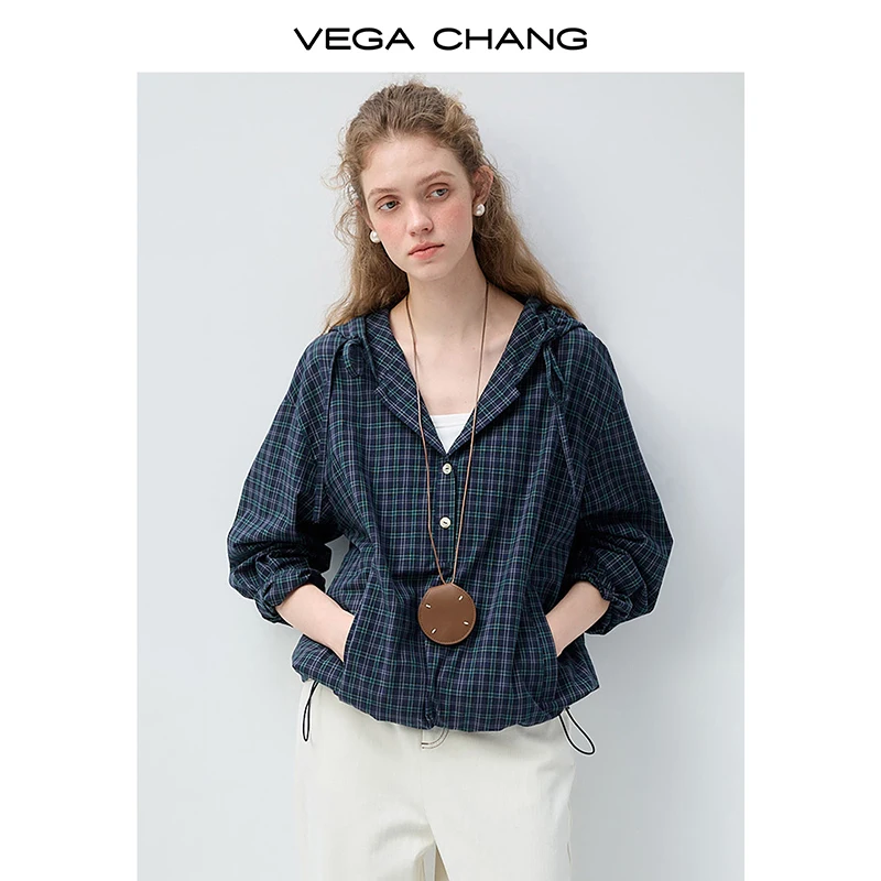 Новая женская рубашка-кардиган с капюшоном в клетку Vega Chang для весны и осени, многослойная
Новая женская рубашка-кардиган с капюшоном в клетку Vega Chang для весны и осени, многослойная