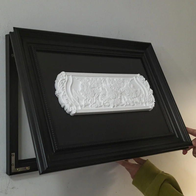 Retro Style Gypsum Relief Fuse Box Cover - Circuit Breaker Decorative Painting Frame for Wall Mounted Electric Meter Concealment
Retro Style Gypsum Relief Fuse Box Cover - Circuit Breaker Decorative Painting Frame for Wall Mounted Electric Meter Concealment