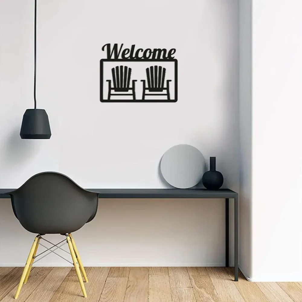 1pc Welcome Beach Chairs Metal Wall Sign Beach House Door Hanger Indoor/Outdoor Hanging Wall Art, Stylish Home Decor for Coastal
1pc Welcome Beach Chairs Metal Wall Sign Beach House Door Hanger Indoor/Outdoor Hanging Wall Art, Stylish Home Decor for Coastal