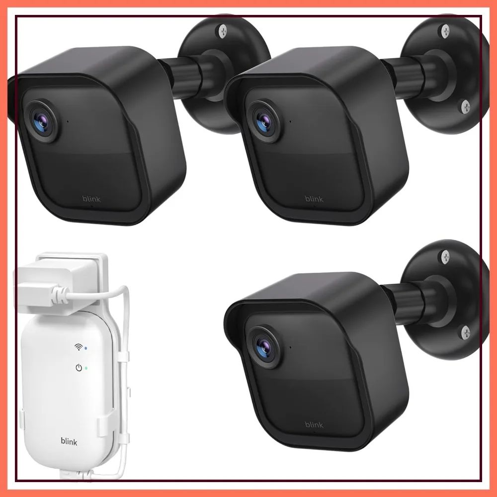 Outdoor Camera Wall Mount, 3 Pack Weatherproof Housing, 360° Adjustable for 2K+ & 4th Gen
Outdoor Camera Wall Mount, 3 Pack Weatherproof Housing, 360° Adjustable for 2K+ & 4th Gen